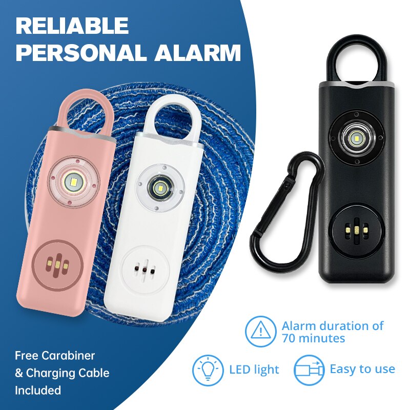 Personal Alarm Keychain - صفارة أمان شخصية أصلية للنساء-صفارة إنذار