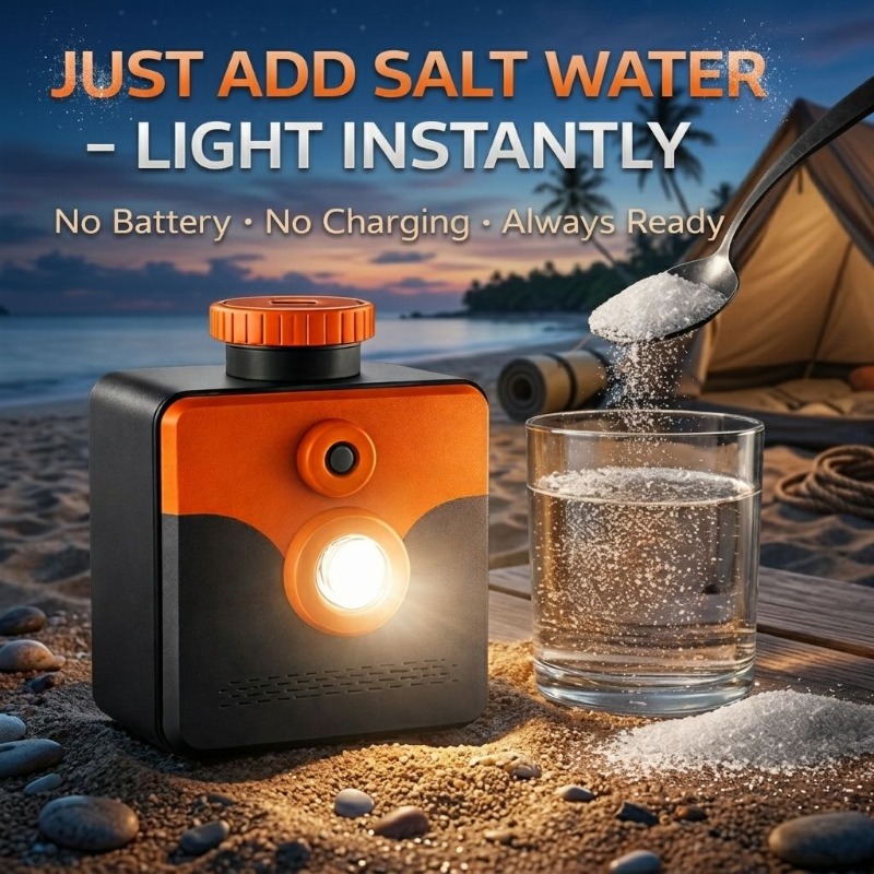 Power Outage Light - مصباح يعمل بالماء المالح، مصباح طوارئ