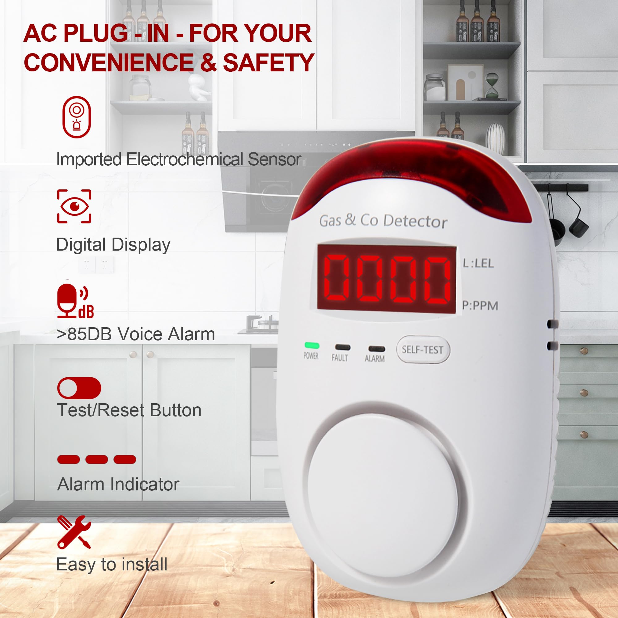 جهاز كشف الغاز وثاني أكسيد الك - مراجعة Co Detector Plug وسعره